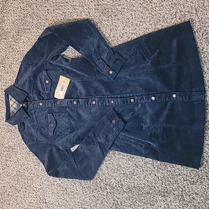 NWT LEGENDARY WHITETAILS blue corduroy dress